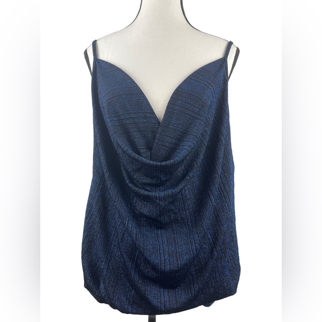 Umgee Shimmering Navy Camisole Top | Nwt | S